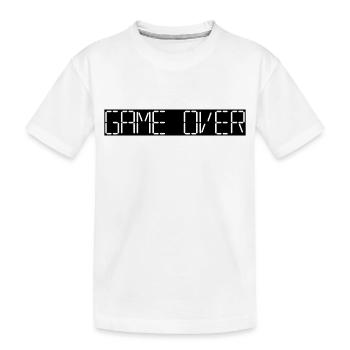 game over - Kinder Premium Bio T-Shirt - Weiß - Vorne