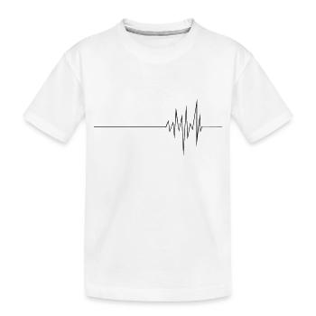 ECG (md) - T-shirt bio Premium Enfant - blanc - Devant