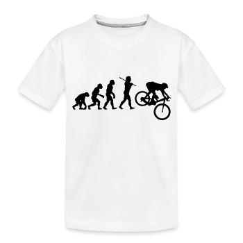 MTB Downhill Evolution - T-shirt bio Premium Enfant - blanc - Devant