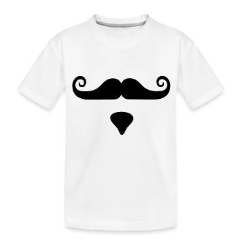 Bart - Kinder Premium Bio T-Shirt - Weiß - Vorne