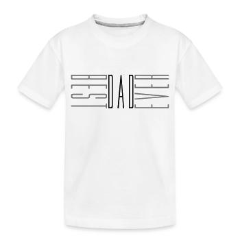 best dad ever cool textliebe papa meilleur monde père - T-shirt bio Premium Enfant - blanc - Devant
