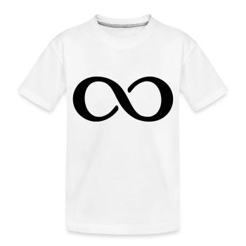 Symbol Unendlichkeit - Kinder Premium Bio T-Shirt - Weiß - Vorne