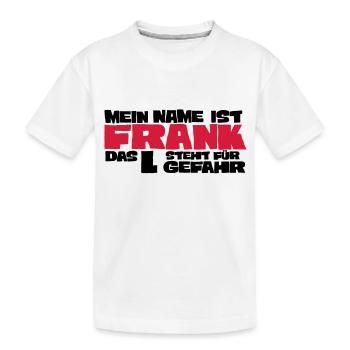 frank - T-shirt bio Premium Enfant - blanc - Devant