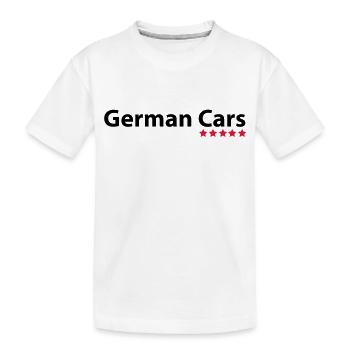 German Cars - Kinder Premium Bio T-Shirt - Weiß - Vorne