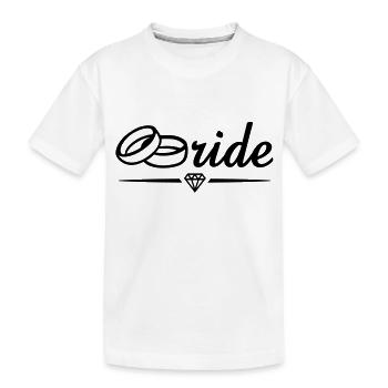 Mariée diamant - T-shirt bio Premium Enfant - blanc - Devant