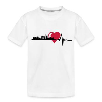 Berlin horizon impulsion cardiaque central - T-shirt bio Premium Enfant - blanc - Devant