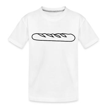 french baguette bread broche france le - Kids' Premium Organic T-Shirt - white - Front