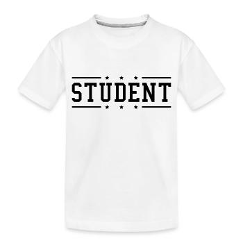 student_du1 - Kinder Premium Bio T-Shirt - Weiß - Vorne