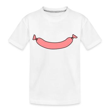 Sausage - Kids' Premium Organic T-Shirt - white - Front