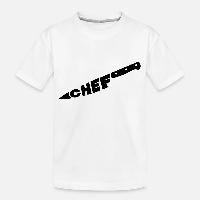 chef couteau - T-shirt bio Premium Enfant - blanc