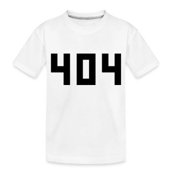 cool error 404 fehlermeldung falsch kein internet - Kinder Premium Bio T-Shirt - Weiß - Vorne