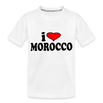 Morocco - I love Morocco - Kids' Premium Organic T-Shirt - white - Front