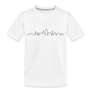 Skyline - Augsburg - Kinder Premium Bio T-Shirt - Weiß - Vorne