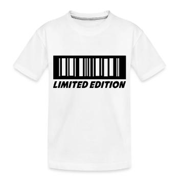 barcode_02 - Kinder Premium Bio T-Shirt - Weiß - Vorne