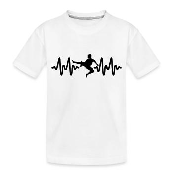 taekwondo - Kinder Premium Bio T-Shirt - Weiß - Vorne