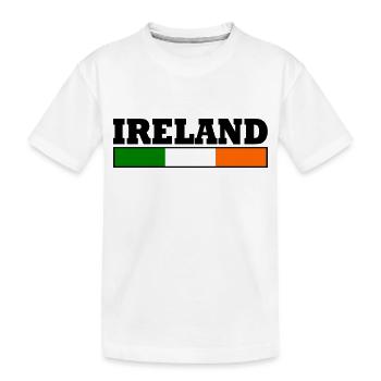 Drapeau de l'Irlande - T-shirt bio Premium Enfant - blanc - Devant