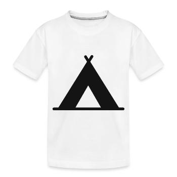 Camping Tent Gift Camping Nature Camping Holiday - Kids' Premium Organic T-Shirt - white - Front