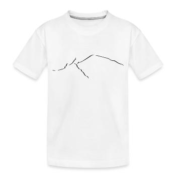 Chamonix Mont blanc Aiguille midi leewarddesign - Kids' Premium Organic T-Shirt - white - Front