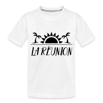La Réunion 974 - T-shirt bio Premium Enfant - blanc - Devant