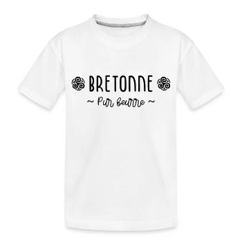 Bretonne - pur beurre - - T-shirt bio Premium Enfant - blanc - Devant