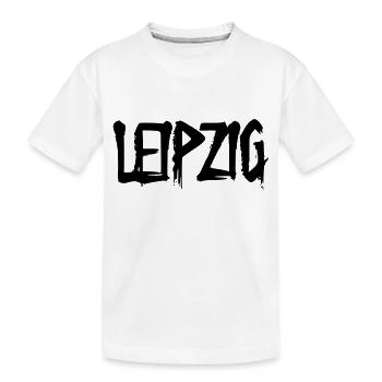 Leipzig - Kinder Premium Bio T-Shirt - Weiß - Vorne