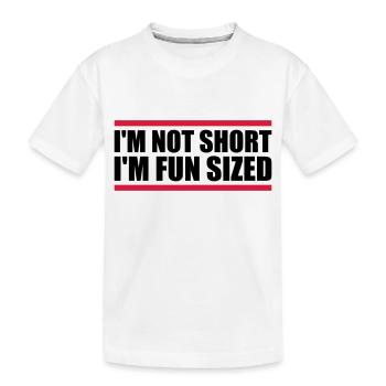 Pas court taille amusante - T-shirt bio Premium Enfant - blanc - Devant