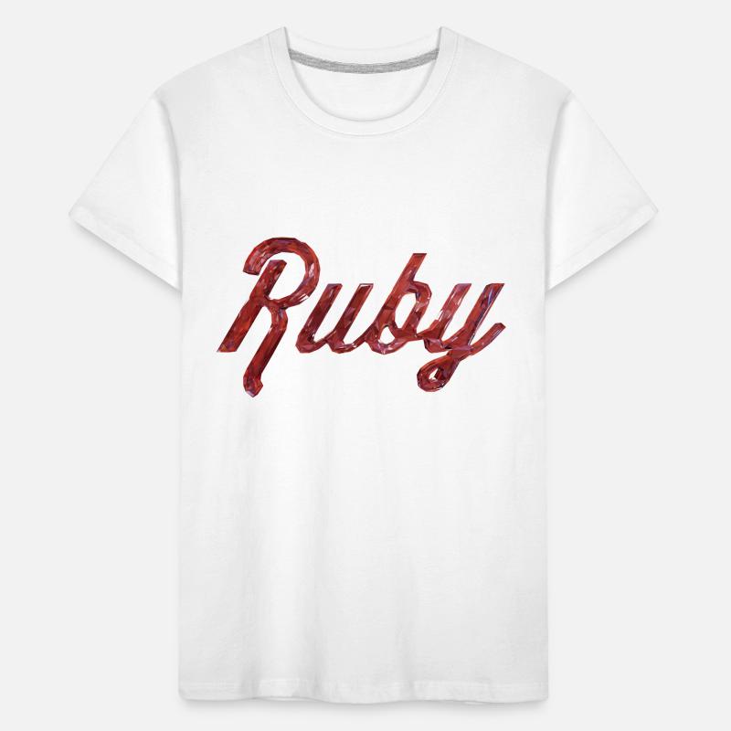 Ruby Stylized Text Kids' Premium Organic T-Shirt