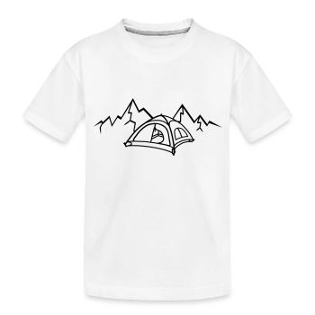 Mountain Sports Mountains Mountaineering Camping - Kids' Premium Organic T-Shirt - white - Front