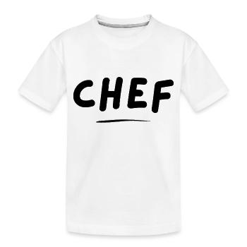 CHEF - originelle Geschenkidee - Kinder Premium Bio T-Shirt - Weiß - Vorne