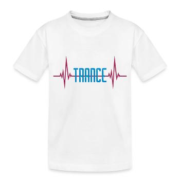Pulse Trance Heartbeat Logo - T-shirt bio Premium Enfant - blanc - Devant
