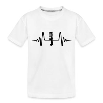 Kamm Puls - Kinder Premium Bio T-Shirt - Weiß - Vorne