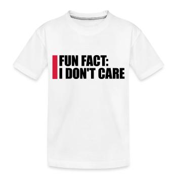 Je me fiche des faits - T-shirt bio Premium Enfant - blanc - Devant