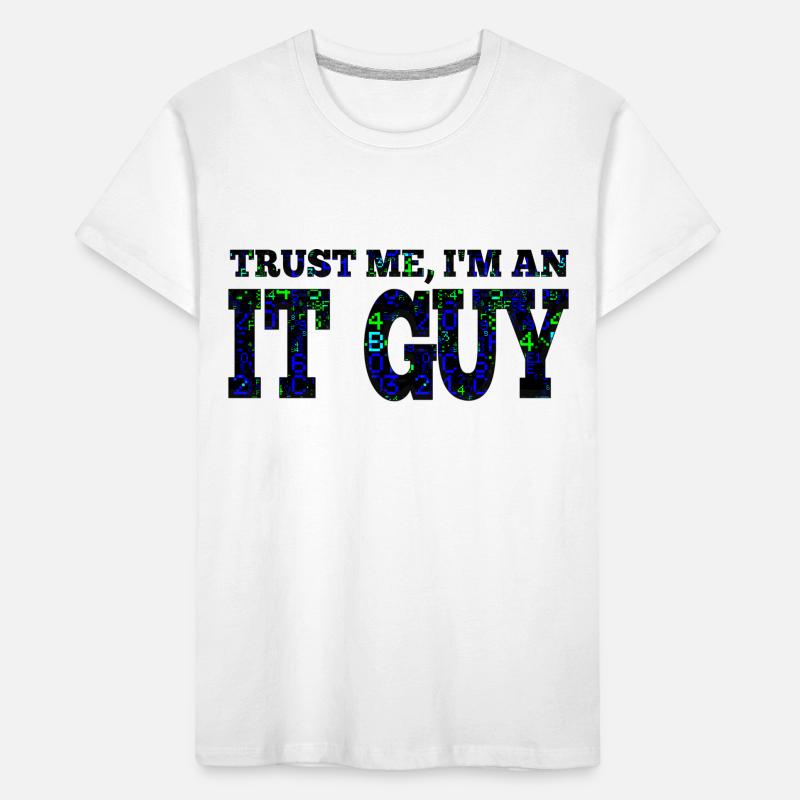 IT guy support geek computer computer geek technician Kids' Premium Organic T-Shirt