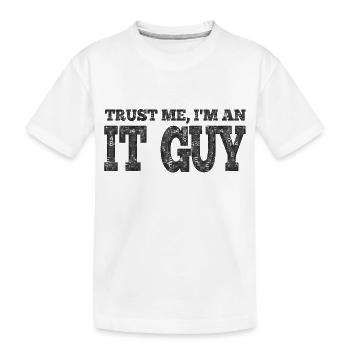 IT guy support geek computer computer geek technicien geek - T-shirt bio Premium Enfant - blanc - Devant