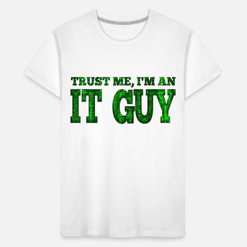 IT guy support geek computer computer geek technician Kids' Premium Organic T-Shirt
