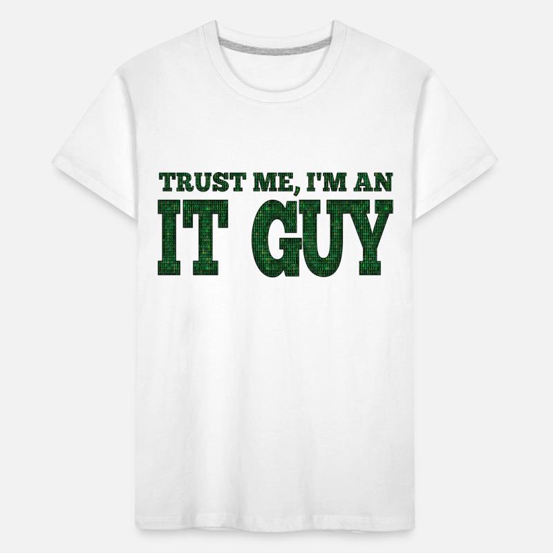 IT guy support geek computer computer geek technician Kids' Premium Organic T-Shirt