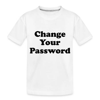 Changez votre mot de passe! -noir - T-shirt bio Premium Enfant - blanc - Devant