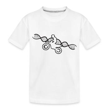 Motorcross Motorradfan Motorradfahrer Motorrad - Kinder Premium Bio T-Shirt - Weiß - Vorne