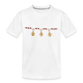 Collier Or 1 - Carte de Guyane - T-shirt bio Premium Enfant - blanc - Devant