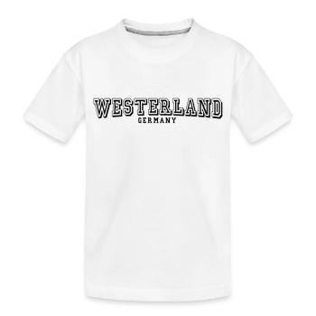 Westerland - Kinder Premium Bio T-Shirt - Weiß - Vorne