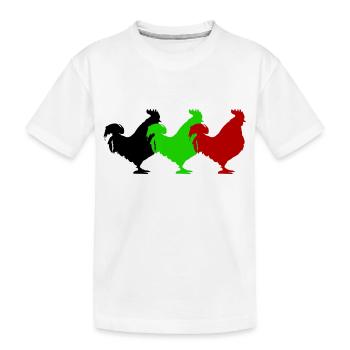 Tap - Kids' Premium Organic T-Shirt - white - Front
