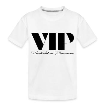 VIP Verliebt in Pommes - Kinder Premium Bio T-Shirt - Weiß - Vorne