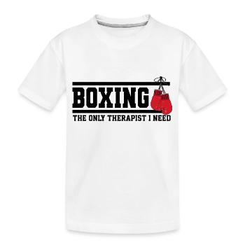 je peux pas j'ai BOXE BEST-SELLER 🌟🌟 - T-shirt bio Premium Enfant - blanc - Devant