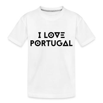 J’AIME LE PORTUGAL - T-shirt bio Premium Enfant - blanc - Devant