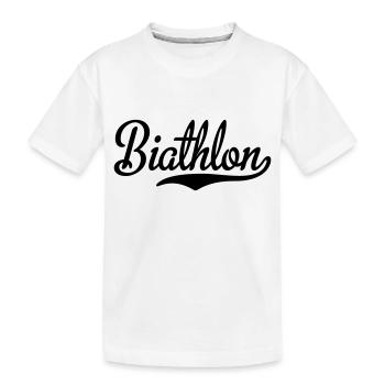 Biathlon - T-shirt bio Premium Enfant - blanc - Devant