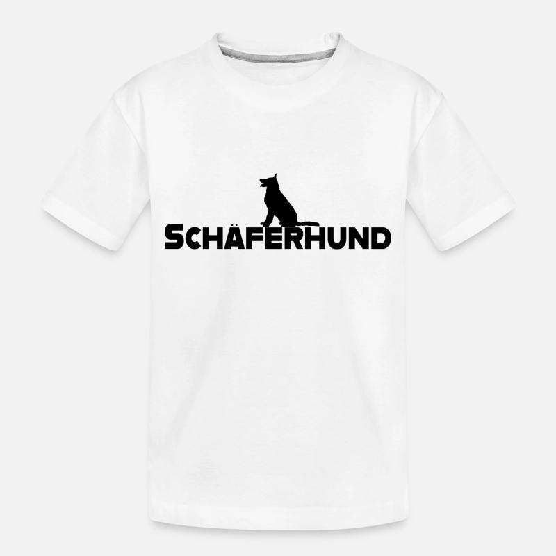 Schäferhund - Kinder Premium Bio T-Shirt - Weiß