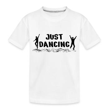 Dancing Dance Music - Kinder Premium Bio T-Shirt - Weiß - Vorne