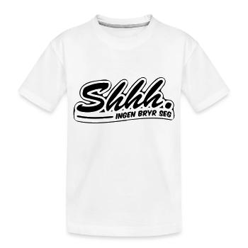 Pssst, es interessiert niemanden - Kinder Premium Bio T-Shirt - Weiß - Vorne