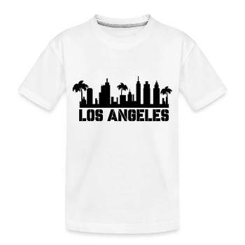 Los Angeles - Kids' Premium Organic T-Shirt - white - Front