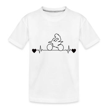 Moto Moto Moto Motocross Moto Fan - T-shirt bio Premium Enfant - blanc - Devant
